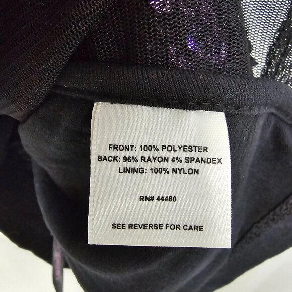 Material Girl Y2K Tank Purple Sequin Club Glam Bling Party Layering M - Picture 8 of 10